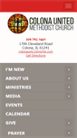 Mobile Screenshot of colonaumc.org