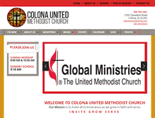 Tablet Screenshot of colonaumc.org